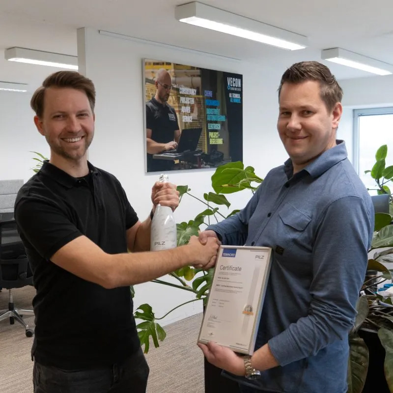 Behaald CMSE-certificaat versterkt expertise in machineveiligheid